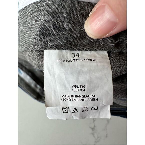 Haggar Cool 18 Pro Navy Mens Shorts Size 34 - Picture 5 of 5